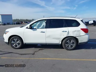 2018 Nissan Pathfinder S with VIN 5N1DR2MN9JC623167, listed as a IAAI auction lot 41606513 with 127,582 mi miles and . Bid and sale history available at DreamBid. Image 14.
