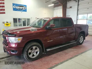 2024 Ram 1500 Big Horn z VIN 1C6SRFFT6RN173712, wystawiony jako Copart lot #57097485 z przebiegiem 14 170 mil mil oraz Szkoda całkowita • Salvage title. Historia ofert i sprzedaży dostępna na DreamBid. Obrazek 1.