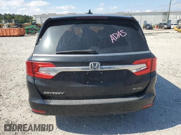 2018 Honda Odyssey Elite with VIN 5FNRL6H9XJB081211, listed as a Copart auction lot 54307325 with 102,364 mi miles and Salvage Title. Bid and sale history available at DreamBid. Image 6.