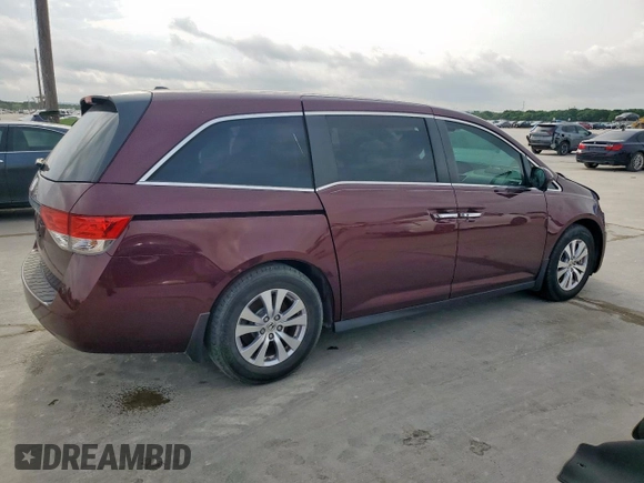 2015 Honda Odyssey EX-L with VIN 5FNRL5H66FB027802, listed as a Copart auction lot 54061475 with 44,489 mi miles and Salvage Title. Bid and sale history available at carsss.com. Image 3.