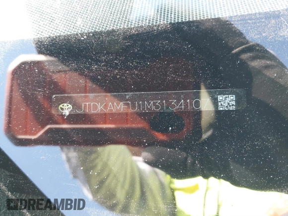 2021 Toyota Prius L Eco z VIN JTDKAMFU1M3134107, wystawiony jako IAAI lot #41763080 z przebiegiem 185 248 mil mil oraz . Historia ofert i sprzedaży dostępna na DreamBid. Obrazek 9.