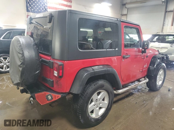 2008 Jeep Wrangler X with VIN 1J4FA24118L501599, listed as a Copart auction lot 52776475 with 74,186 mi miles and Salvage Title. Bid and sale history available at DreamBid. Image 3.