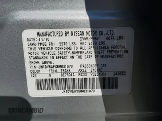 2011 Infiniti G25 Journey with VIN JN1DV6APXBM831070, listed as a Copart auction lot 71788884 with 163,502 mi miles and Salvage Title. Bid and sale history available at carsss.com. Image 13.