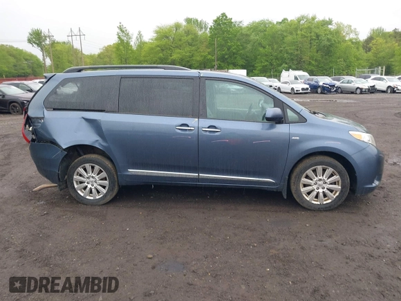 2017 Toyota Sienna XLE with VIN 5TDDZ3DC2HS171807, listed as a IAAI auction lot 42225873 with 105,588 mi miles and . Bid and sale history available at DreamBid. Image 13.