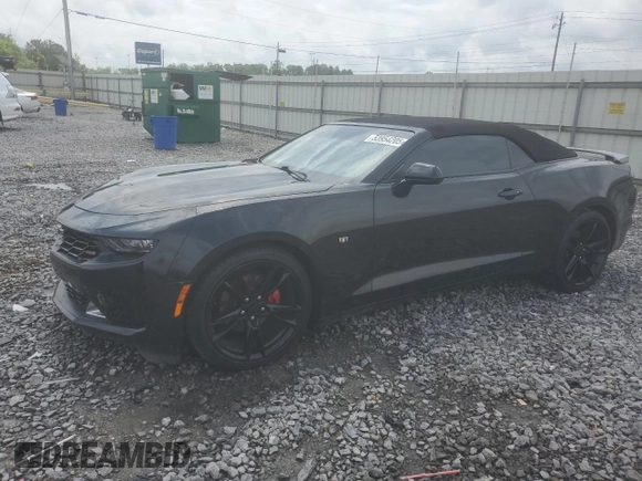 2019 Chevrolet Camaro 1LT with VIN 1G1FB3DS2K0130214, listed as a Copart auction lot 53954205 with 96,547 mi miles and Salvage Title. Bid and sale history available at carsss.com. Image 1.