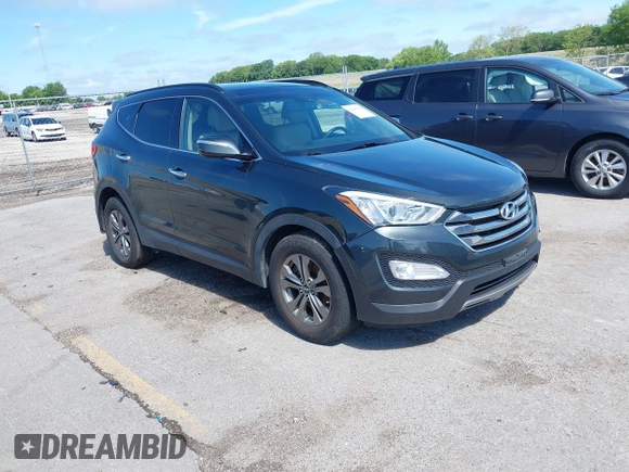 2014 Hyundai Santa Fe with VIN 5XYZUDLB0EG187984, listed as a IAAI auction lot 42607599 with 111,594 mi miles and . Bid and sale history available at DreamBid. Image 1.