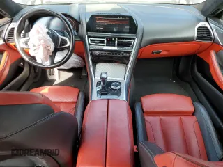 2020 BMW 8 Series 840i with VIN WBAGV2C04LCE26333, listed as a Copart auction lot 66553854 with 54,301 mi miles and Salvage Title. Bid and sale history available at carsss.com. Image 8.