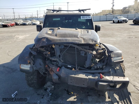 2020 Jeep Gladiator Rubicon with VIN 1C6JJTBG8LL101214, listed as a Copart auction lot 86914174 with 0 mi miles and Salvage Title. Bid and sale history available at carsss.com. Image 5.