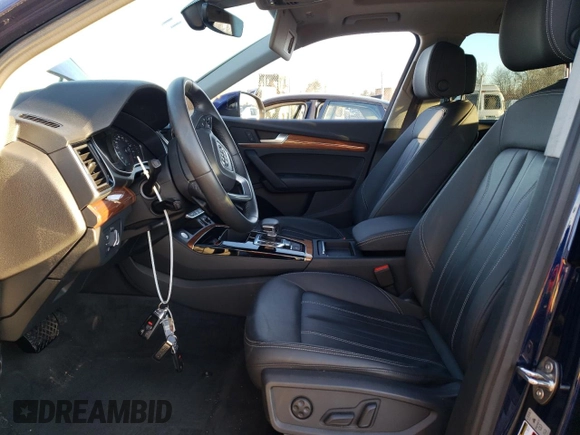 2021 Audi Q5 Premium with VIN WA1AAAFY7M2081443, listed as a Copart auction lot 73126172 with 24,795 mi miles. Bid and sale history available at carsss.com. Image 7.