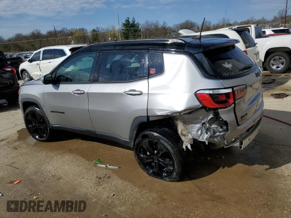 2019 Jeep Compass Latitude with VIN 3C4NJDBB2KT621111, listed as a Copart auction lot 50031545 with 117,379 mi miles and Salvage Title. Bid and sale history available at DreamBid. Image 2.