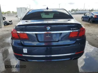 2013 BMW 7 Series 740i with VIN WBAYA6C58DC995008, listed as a Copart auction lot 62008795 with 95,974 mi miles and Salvage title. Bid and sale history available at DreamBid. Image 6.