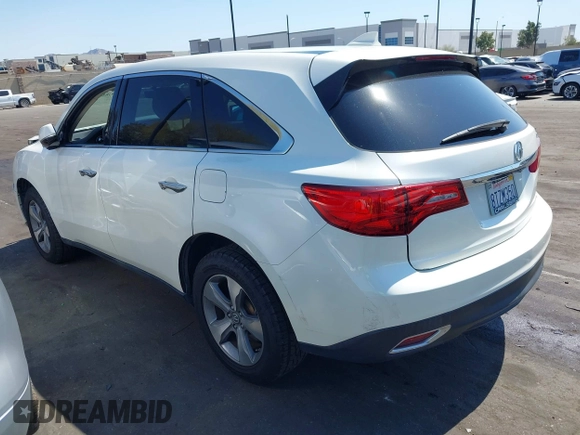 2016 Acura MDX with VIN 5FRYD3H24GB003007, listed as a IAAI auction lot 41848037 with 101,400 mi miles and . Bid and sale history available at DreamBid. Image 3.