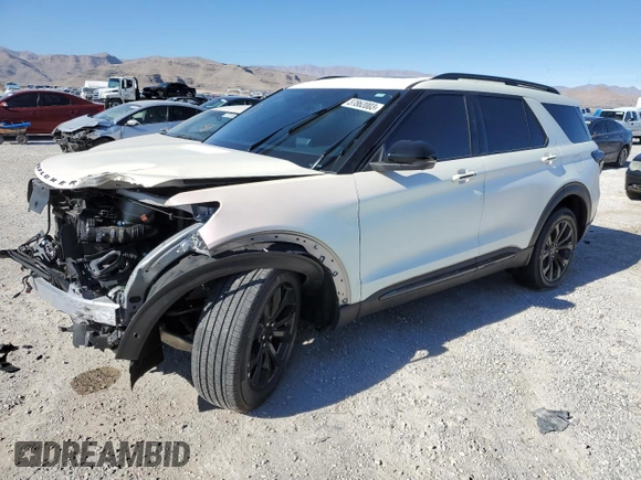 2020 Ford Explorer ST with VIN 1FM5K8GCXLGA61569, listed as a Copart auction lot 37862003 with 0 mi miles and Salvage Title. Bid and sale history available at carsss.com. Image 1.