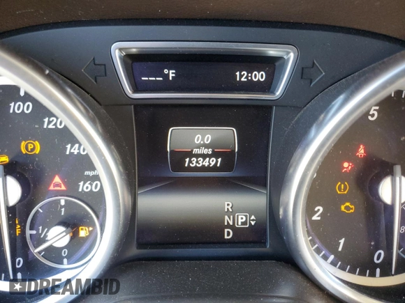 2015 Mercedes-Benz M ML 350 with VIN 4JGDA5HB7FA546715, listed as a Copart auction lot 46799185 with 133,491 mi miles and Salvage Title. Bid and sale history available at carsss.com. Image 9.
