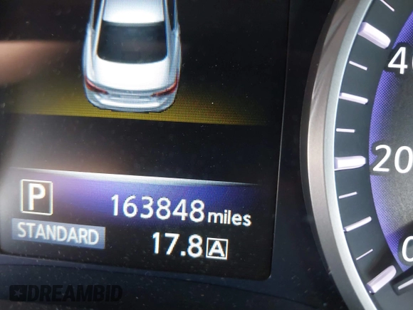2017 Infiniti Q50 Red Sport 400 with VIN JN1FV7AR3HM870642, listed as a IAAI auction lot 42070635 with 163,848 mi miles. Bid and sale history available at carsss.com. Image 15.