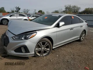 2018 Hyundai Sonata SEL z VIN 5NPE34AF6JH699520, wystawiony jako Copart lot #55138725 z przebiegiem Nie podano mil oraz Szkoda całkowita • Salvage title. Historia ofert i sprzedaży dostępna na DreamBid. Obrazek 1.