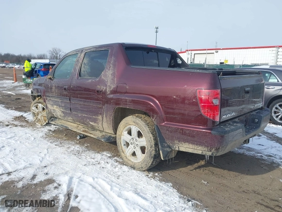 2011 Honda Ridgeline RTL with VIN 5FPYK1F58BB004573, listed as a IAAI auction lot 41576676 with 56,120 mi miles. Bid and sale history available at carsss.com. Image 3.