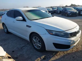 2011 Kia Optima LX with VIN KNAGM4A72B5057213, listed as a IAAI auction lot 41230459 with 1 mi miles. Bid and sale history available at carsss.com. Image 1.