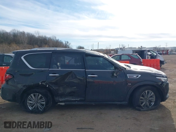 2018 Infiniti QX80 with VIN JN8AZ2NE0J9192869, listed as a IAAI auction lot 41434422 with 111,110 mi miles and . Bid and sale history available at DreamBid. Image 12.