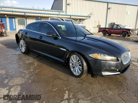 2012 Jaguar XF Portfolio with VIN SAJWA0HBXCLS24703, listed as a Copart auction lot 43380585 with 0 mi miles and Salvage Title. Bid and sale history available at carsss.com. Image 4.