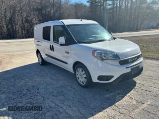 2019 Ram ProMaster City Cargo Tradesman SLT with VIN ZFBHRFBB3K6M33910, listed as a Copart auction lot 54969105 with 106,527 mi miles and Clean Title. Bid and sale history available at carsss.com. Image 1.