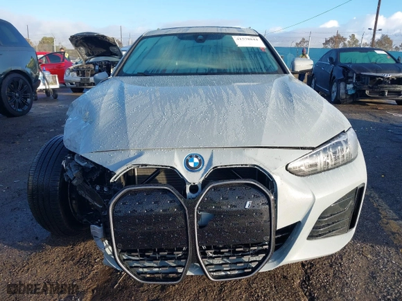 2023 BMW i4 eDrive40 with VIN WBY73AW01PFR26528, listed as a IAAI auction lot 41578844 with 19,636 mi miles. Bid and sale history available at carsss.com. Image 12.
