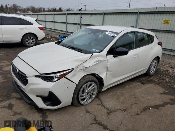 2024 Subaru Impreza with VIN JF1GUABC4R8288223, listed as a Copart auction lot 46392735 with 7,414 mi miles and Salvage Title. Bid and sale history available at carsss.com. Image 1.