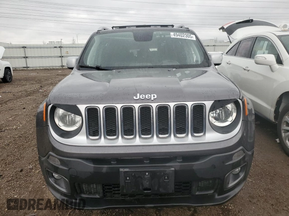 2018 Jeep Renegade Limited with VIN ZACCJADB9JPH99607, listed as a Copart auction lot 49402305 with Not provided miles and Salvage title. Bid and sale history available at DreamBid. Image 5.