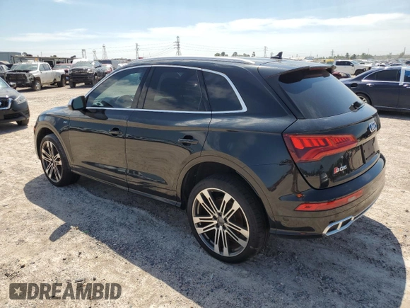 2018 Audi SQ5 Premium Plus with VIN WA1A4AFY8J2008827, listed as a Copart auction lot 70722004 with Not Provided miles and Salvage Title. Bid and sale history available at DreamBid. Image 2.