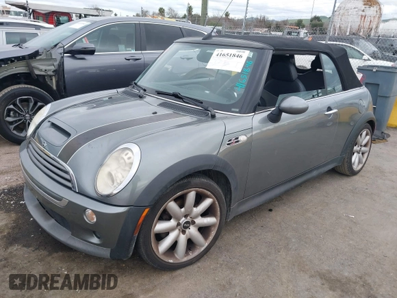 2007 MINI Convertible S with VIN WMWRH33527TJ43515, listed as a IAAI auction lot 41651846 with Not provided miles and . Bid and sale history available at DreamBid. Image 2.