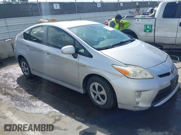 2013 Toyota Prius One with VIN JTDKN3DU8D5566683, listed as a IAAI auction lot 41946289 with 248,878 mi miles. Bid and sale history available at carsss.com. Image 1.