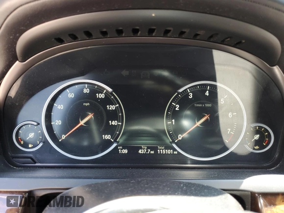 2015 BMW 7 Series 740Li xDrive with VIN WBAYF4C58FGS99363, listed as a Copart auction lot 69837154 with 115,101 mi miles and Salvage Title. Bid and sale history available at carsss.com. Image 9.