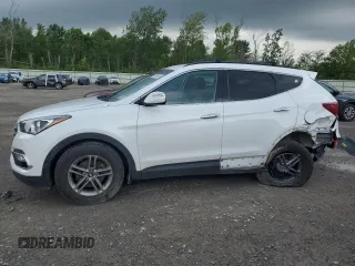 2018 Hyundai Santa Fe 2.4L with VIN 5NMZUDLB9JH073417, listed as a Copart auction lot 61690065 with 170,615 mi miles and Salvage title. Bid and sale history available at DreamBid. Image 1.