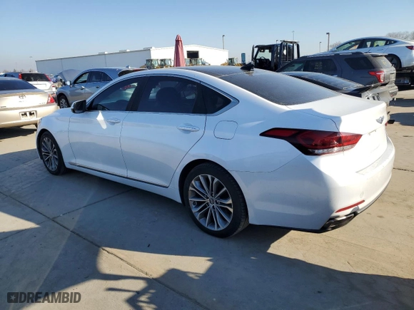2015 Hyundai Genesis 3.8L with VIN KMHGN4JE6FU101204, listed as a Copart auction lot 89147455 with 75,978 mi miles and Salvage Title. Bid and sale history available at carsss.com. Image 2.