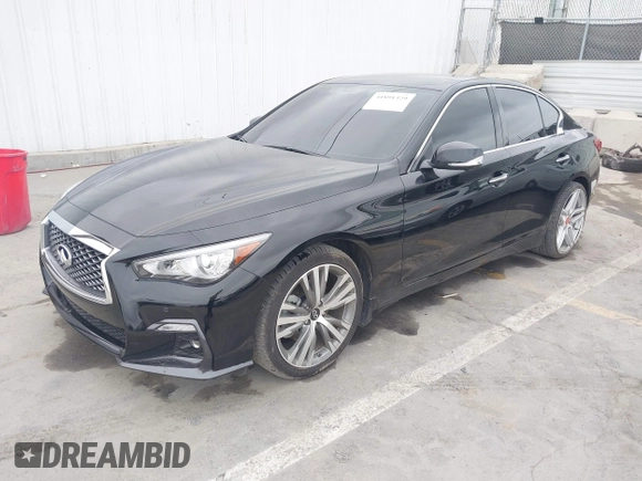 2022 Infiniti Q50 3.0t SENSORY with VIN JN1EV7CP9NM310580, listed as a IAAI auction lot 41891329 with 31,325 mi miles. Bid and sale history available at carsss.com. Image 17.