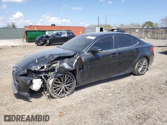 2017 Lexus IS with VIN JTHBA1D2XH5041059, listed as a Copart auction lot 49058355 with 96,955 mi miles and Salvage Title. Bid and sale history available at carsss.com. Image 1.