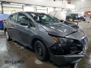 2025 Nissan LEAF S with VIN 1N4AZ1BV6SC561917, listed as a Copart auction lot 45955195 with 7,508 mi miles and Salvage Title. Bid and sale history available at carsss.com. Image 4.