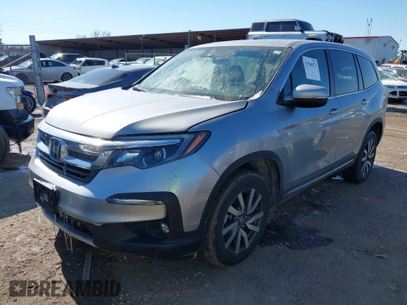 2022 Honda Pilot EX-L with VIN 5FNYF6H54NB018613, listed as a IAAI auction lot 41566973 with 56,173 mi miles. Bid and sale history available at carsss.com. Image 18.