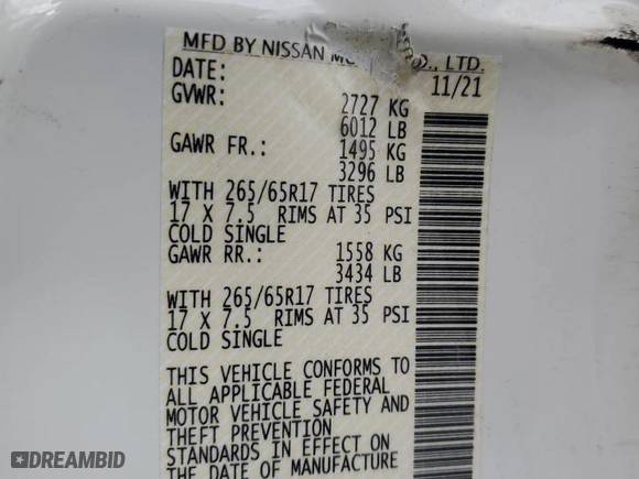 2022 Nissan Frontier S with VIN 1N6ED1EJ3NN628711, listed as a Copart auction lot 66302523 with 0 mi miles and Salvage Title. Bid and sale history available at carsss.com. Image 12.