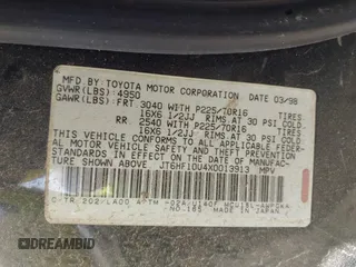 1999 Lexus RX 300 z VIN JT6HF10U4X0013913, wystawiony jako IAAI lot #42410496 z przebiegiem 282 583 mil mil oraz . Historia ofert i sprzedaży dostępna na DreamBid. Obrazek 9.
