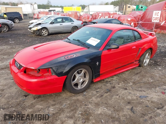 2003 Ford Mustang Standard with VIN 1FAFP40493F435980, listed as a IAAI auction lot 41520723 with 185,865 mi miles. Bid and sale history available at carsss.com. Image 18.