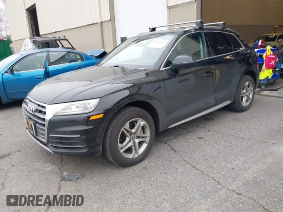2019 Audi Q5 Premium with VIN WA1ANAFY5K2039094, listed as a IAAI auction lot 41333509 with 45,956 mi miles. Bid and sale history available at carsss.com. Image 2.