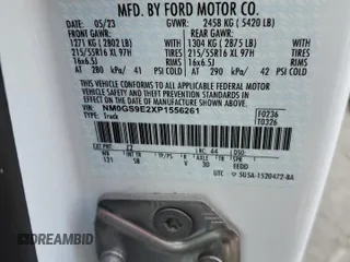 2023 Ford Transit Connect XL z VIN NM0GS9E2XP1556261, wystawiony jako Copart lot #48826015 z przebiegiem Nie podano mil oraz Szkoda całkowita • Salvage title. Historia ofert i sprzedaży dostępna na DreamBid. Obrazek 13.