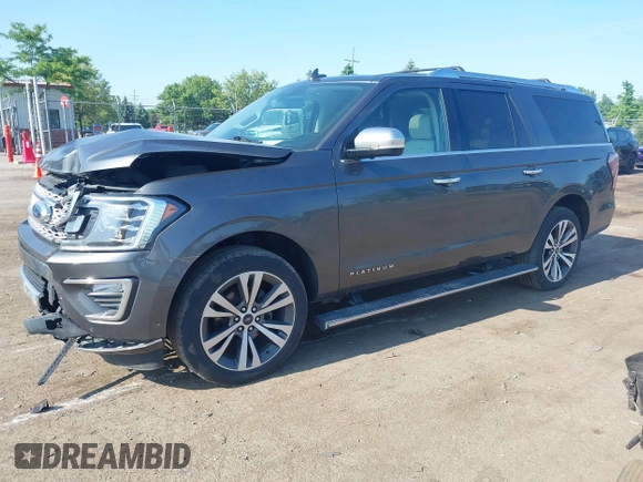 2021 Ford Expedition Max Platinum with VIN 1FMJK1MT8MEA66311, listed as a IAAI auction lot 42450429 with 95,732 mi miles and . Bid and sale history available at DreamBid. Image 17.