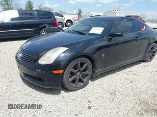2003 Infiniti G35 Coupe w/Leather with VIN JNKCV54E03M207209, listed as a IAAI auction lot 42123899 with 202,460 mi miles. Bid and sale history available at carsss.com. Image 2.