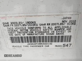 2011 Mitsubishi Lancer ES with VIN JA32U2FU8BU022132, listed as a IAAI auction lot 41694682 with 139,822 mi miles. Bid and sale history available at carsss.com. Image 9.