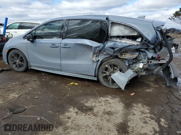 2023 Honda Odyssey Sport with VIN 5FNRL6H76PB052523, listed as a Copart auction lot 48102355 with Not Provided miles and Salvage Title. Bid and sale history available at carsss.com. Image 2.
