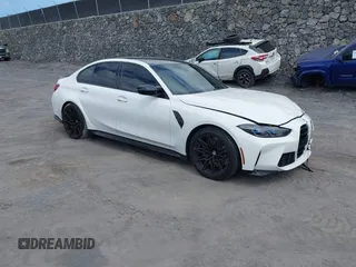 2024 BMW M3 Competition xDrive z VIN WBS43AY07RFS42807, wystawiony jako IAAI lot #41678678 z przebiegiem 3394 mil mil oraz . Historia ofert i sprzedaży dostępna na DreamBid. Obrazek 1.
