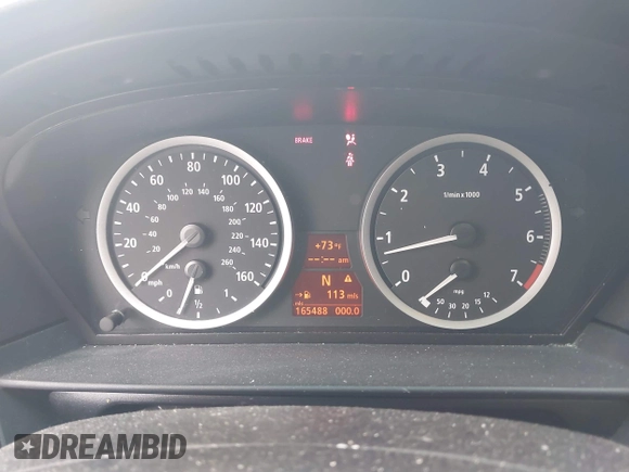 2006 BMW 5 Series 550i with VIN WBANB53536CN93295, listed as a IAAI auction lot 41842345 with 165,488 mi miles and . Bid and sale history available at DreamBid. Image 7.