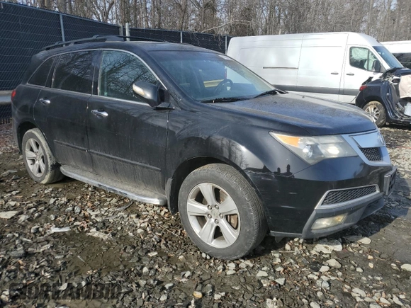 2011 Acura MDX with VIN 2HNYD2H2XBH516710, listed as a Copart auction lot 42904125 with 0 mi miles and Salvage Title. Bid and sale history available at carsss.com. Image 4.